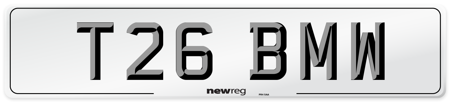 T26 BMW Number Plate from New Reg